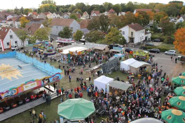 Festplatz-Kerwe von oben