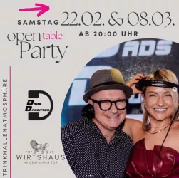 open table Party 22.02. und 08.03. (© Gaumenfreunde Event GmbH)