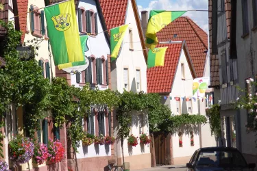 Landaus Weindorf Wollmesheim feiert